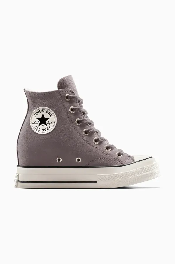 Converse Superge iz semiša Converse Chuck 70 bordo barva, A13834C