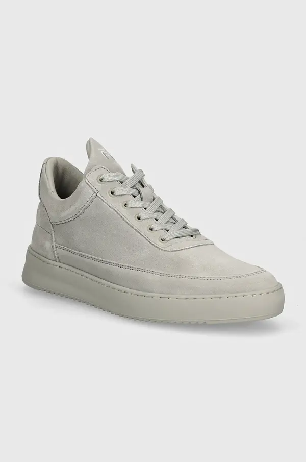 Filling Pieces Superge iz semiša Filling Pieces Low Top Suede All Grey