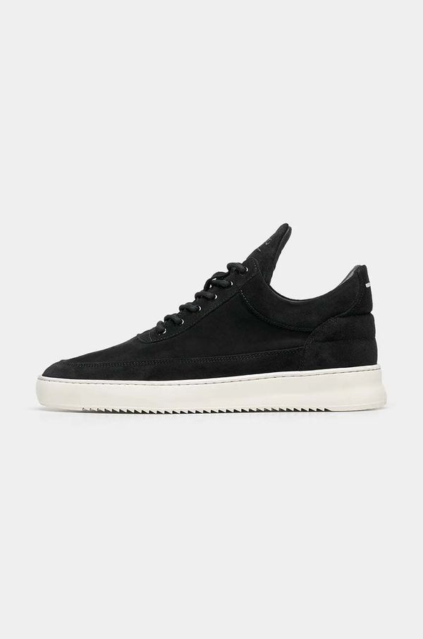 Filling Pieces Superge iz semiša Filling Pieces Low Top Suede Organic črna barva, 10122791861