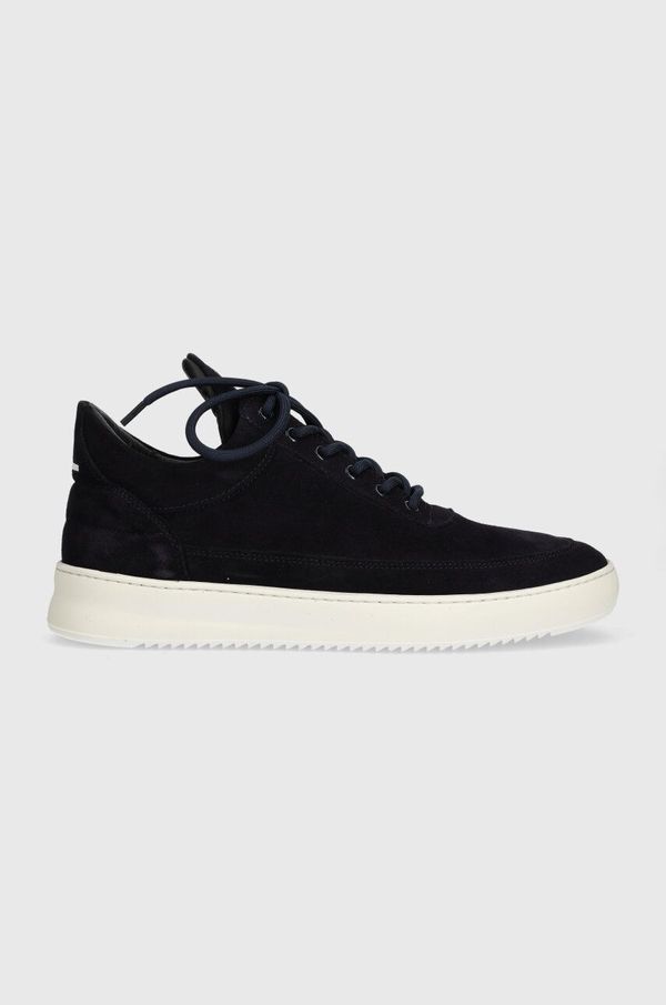 Filling Pieces Superge iz semiša Filling Pieces Low Top Suede Organic mornarsko modra barva, 10122791658