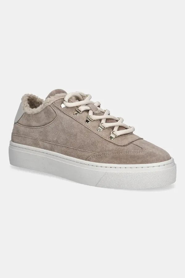 Furla Superge iz semiša Furla Enjoy Lace-Up Sneaker