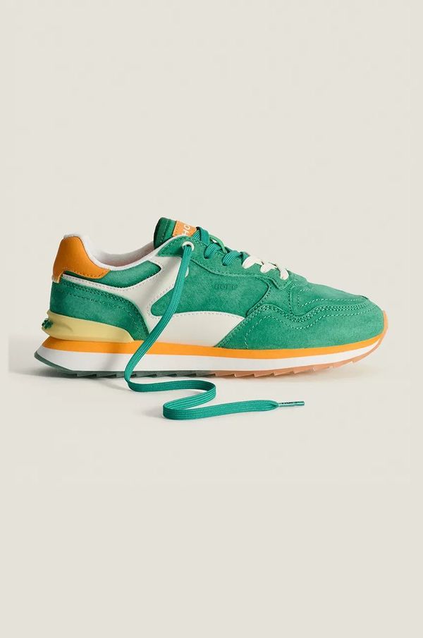 Hoff Superge iz semiša Hoff VIRDIS WOMAN zelena barva, 22402024 CITY