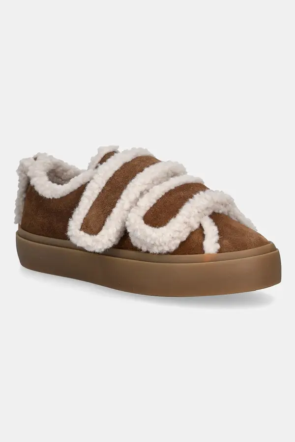 Inuikii Superge iz semiša Inuikii Shearling Low Velcro