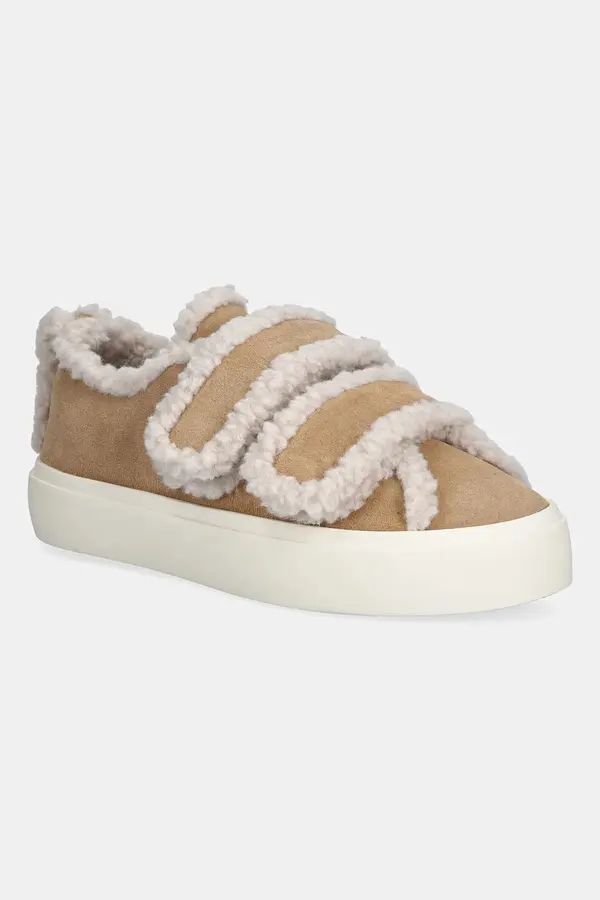 Inuikii Superge iz semiša Inuikii Shearling Low Velcro