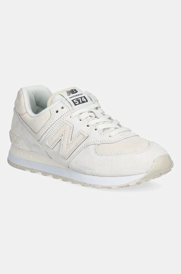 New Balance Superge iz semiša New Balance 574 bež barva, WL574HJ2