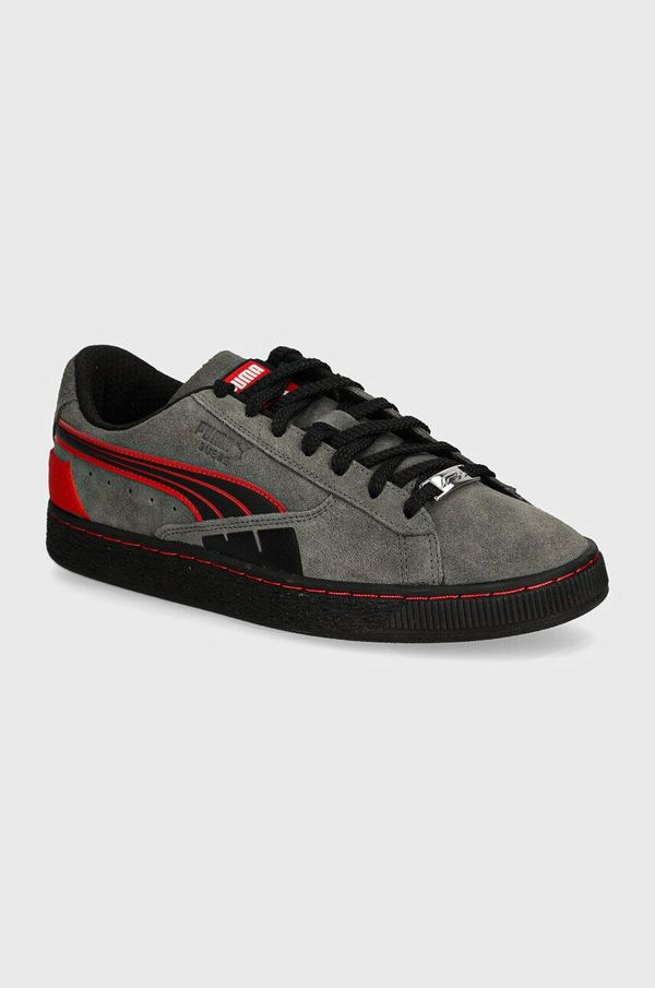 Puma Superge iz semiša Puma F1 Suede T siva barva, 308438