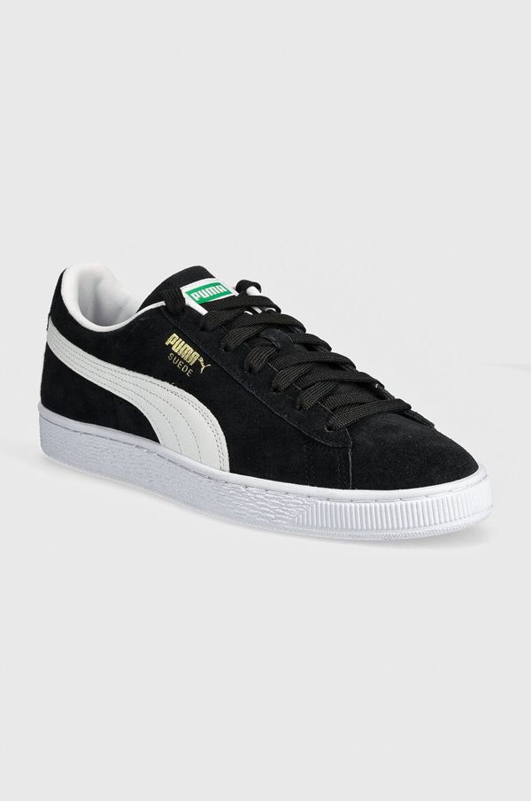 Puma Superge iz semiša Puma Suede Classic črna barva, 399781