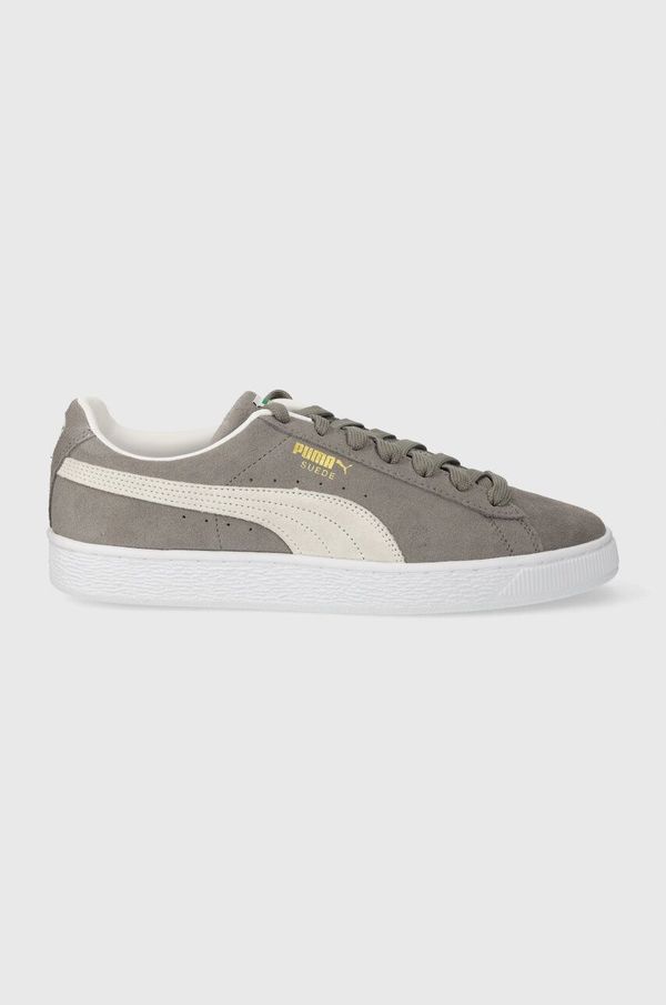 Puma Superge iz semiša Puma Suede Classic XXI siva barva