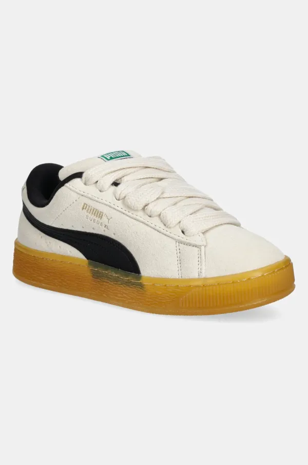 Puma Superge iz semiša Puma Suede XL Dark Risk bež barva, 401348