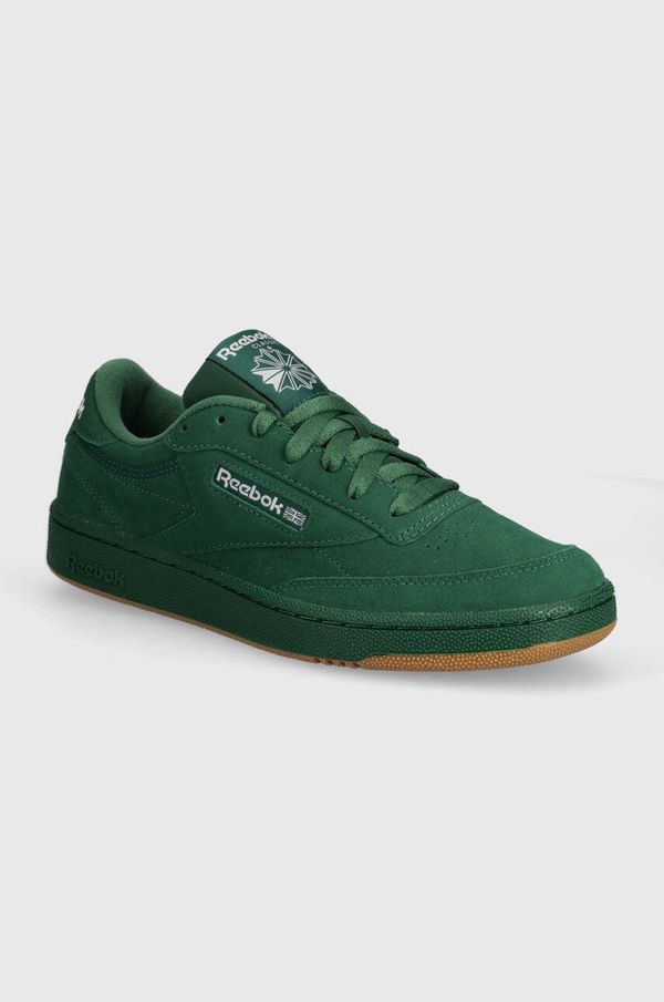 Reebok Classic Superge iz semiša Reebok Classic Club C 85 zelena barva, 100074451