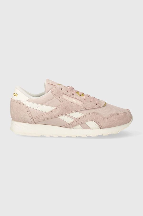 Reebok Superge iz semiša Reebok Classic Nylon roza barva