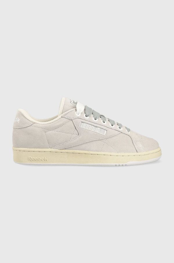 Reebok Superge iz semiša Reebok Club C Grounds siva barva