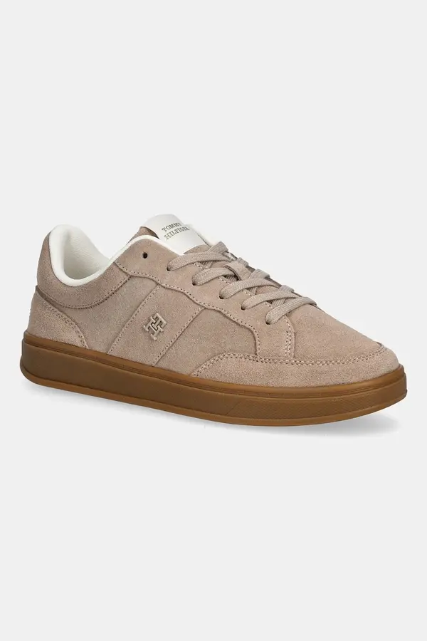 Tommy Hilfiger Superge iz semiša Tommy Hilfiger TH HERITAGE COURT SNEAKER SUEDE