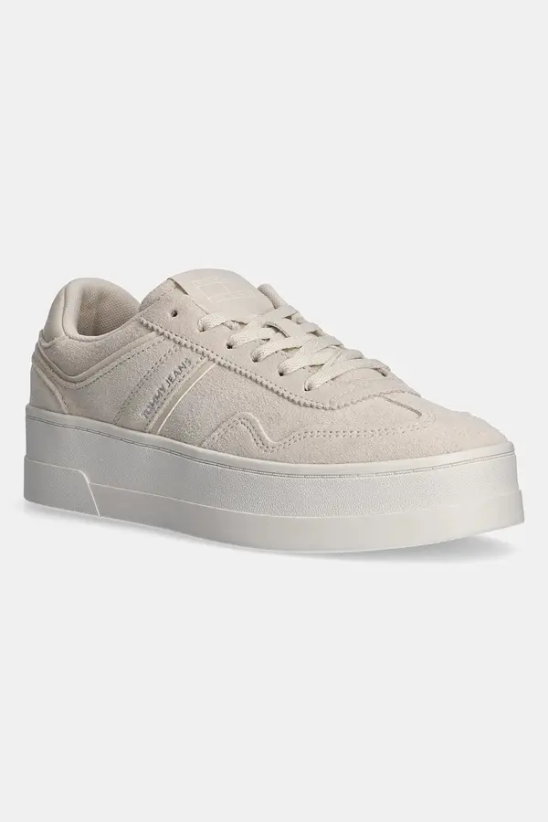 Tommy Jeans Superge iz semiša Tommy Jeans THE GREENWICH FLATFORM ELEVATED