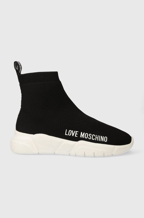 Love Moschino Superge Love Moschino RUNNING35 črna barva, JA15343G0HIZ4000