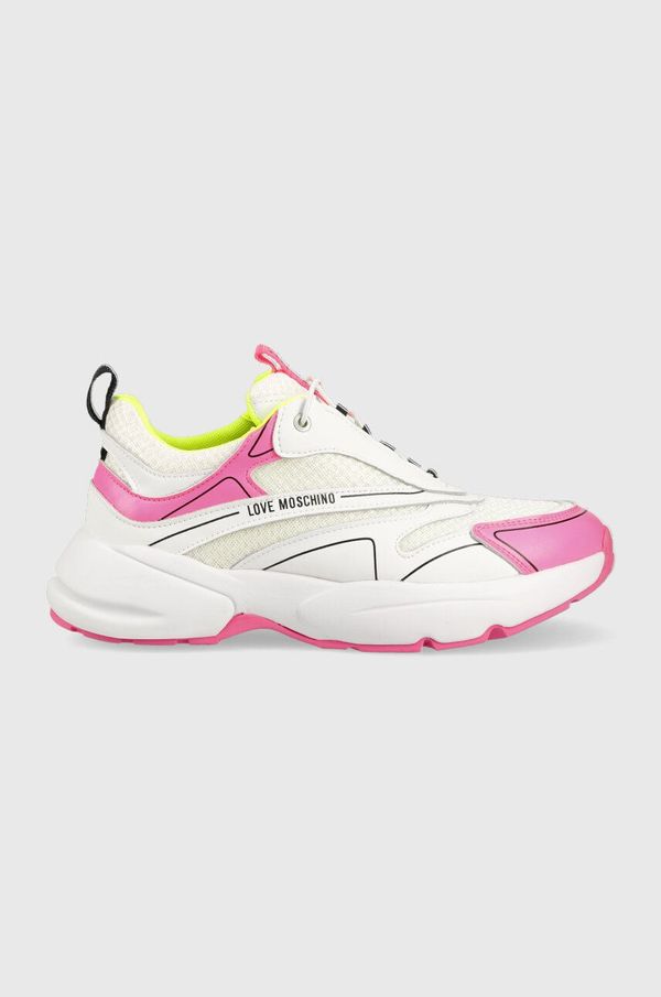 Love Moschino Superge Love Moschino Sneakerd Sporty 50 bela barva, JA15025G1G