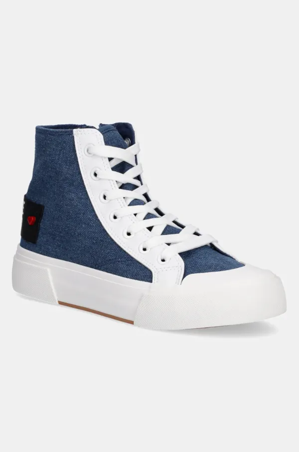 Love Moschino Superge Love Moschino ženske, mornarsko modra barva, JA15022G1MJO5700