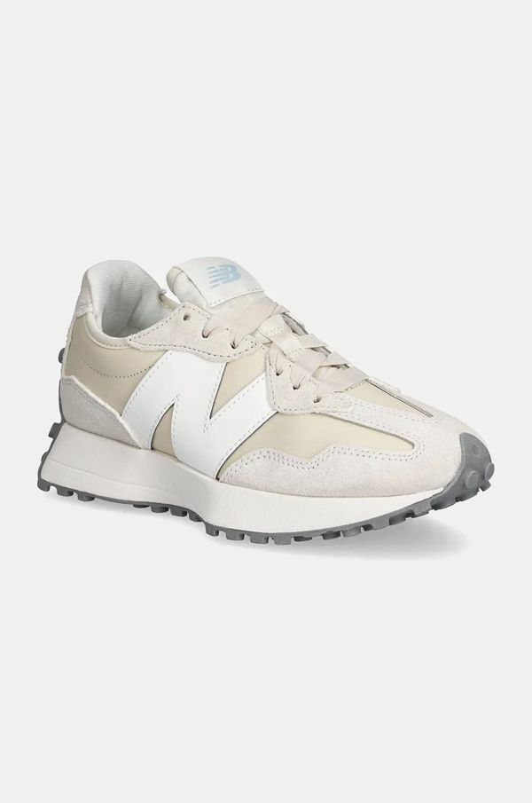 New Balance Superge New Balance 327 bež barva, WS327MO