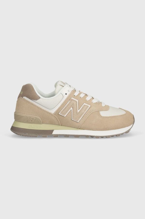 New Balance Superge New Balance 574 bež barva