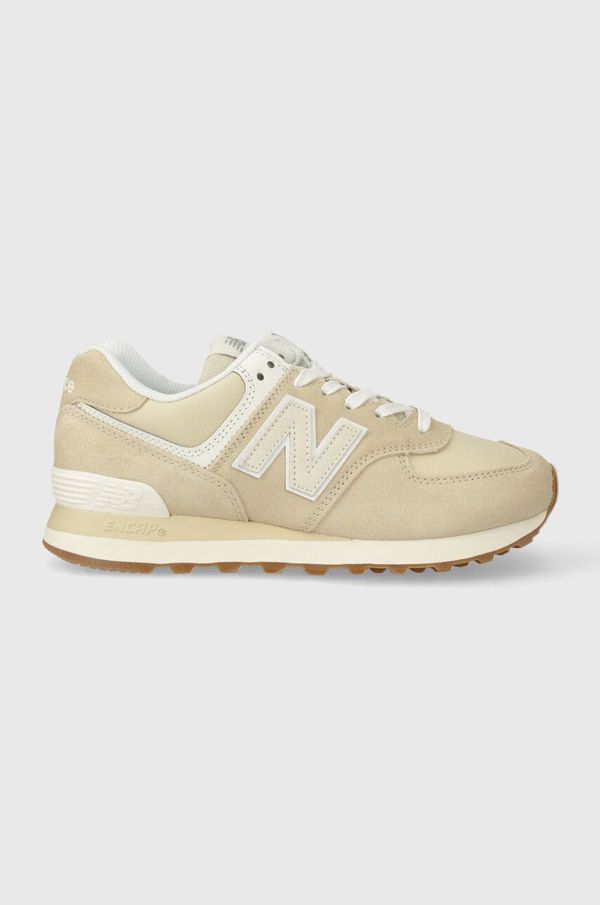 New Balance Superge New Balance 574 bež barva, WL574QB2