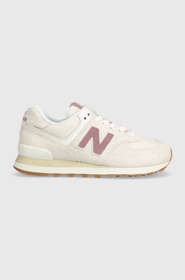 New Balance Superge New Balance 574 bež barva, WL574QC2