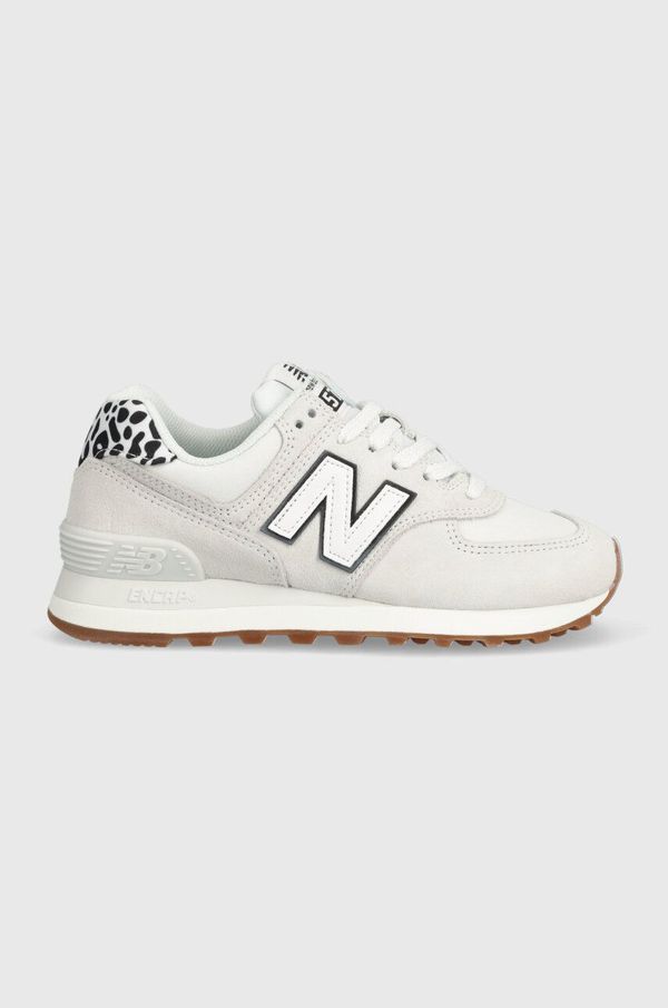 New Balance Superge New Balance WL574XW2 siva barva