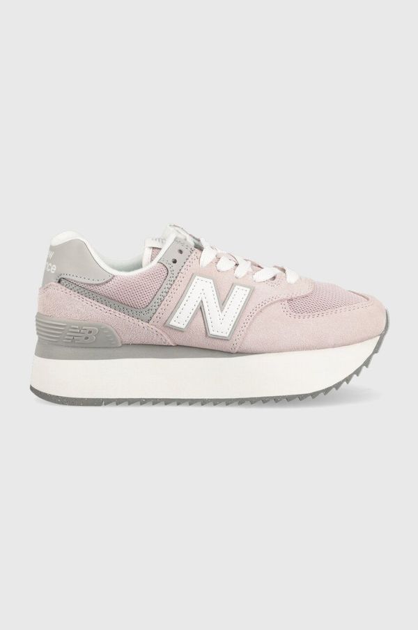 New Balance Superge New Balance WL574ZSE roza barva