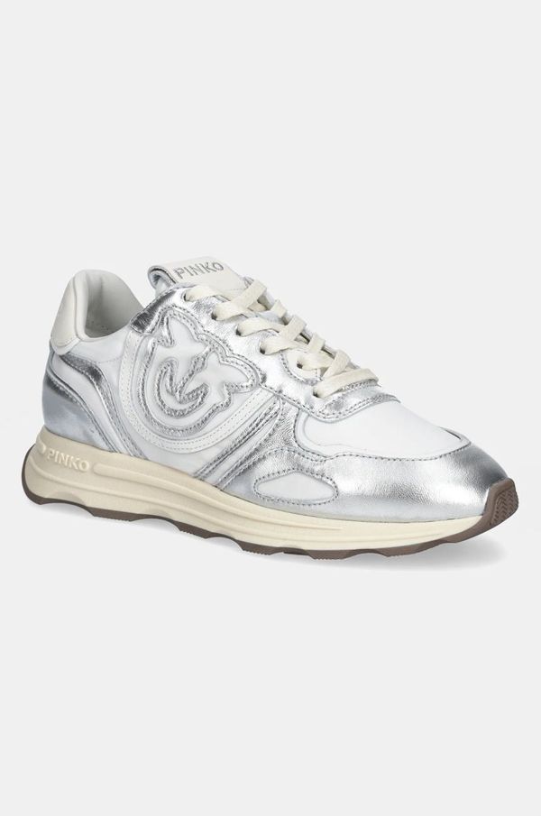 Pinko Superge Pinko Zoe srebrna barva, SS0087 P085 ZZF