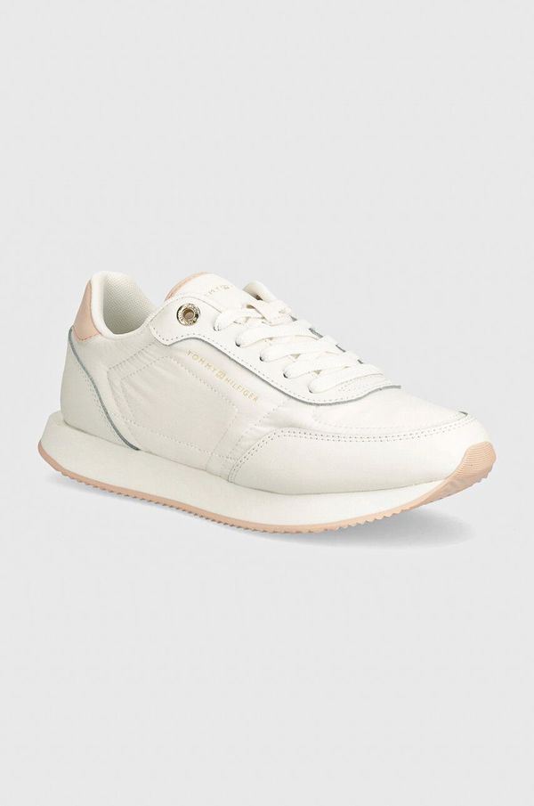 Tommy Hilfiger Superge Tommy Hilfiger ESSENTIAL RUNNER bela barva, FW0FW08004