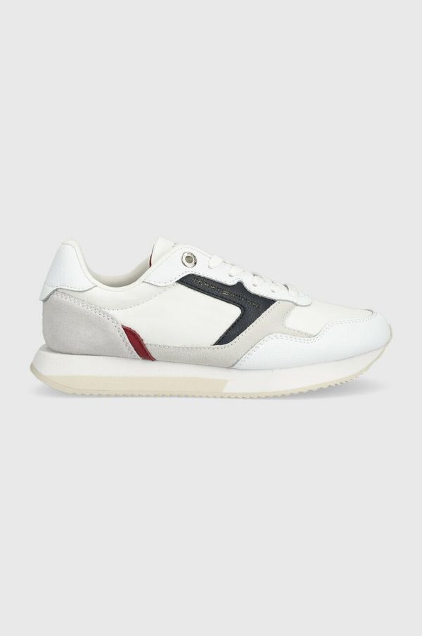 Tommy Hilfiger Superge Tommy Hilfiger ESSENTIAL TH RUNNER bela barva, FW0FW06947