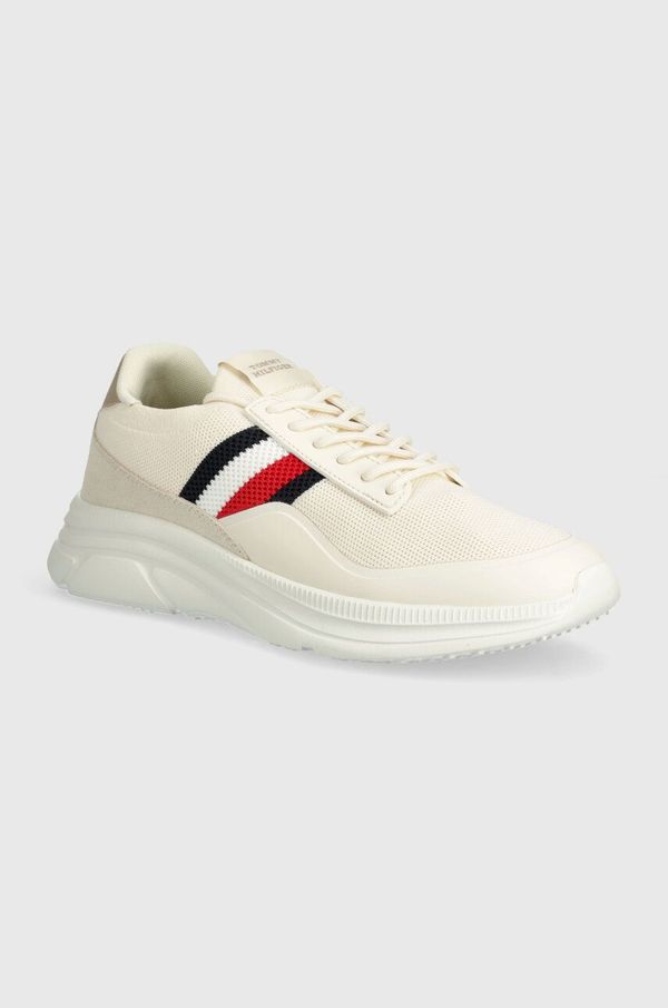 Tommy Hilfiger Superge Tommy Hilfiger MODERN RUNNER PREMIUM KNIT bež barva, FM0FM05135