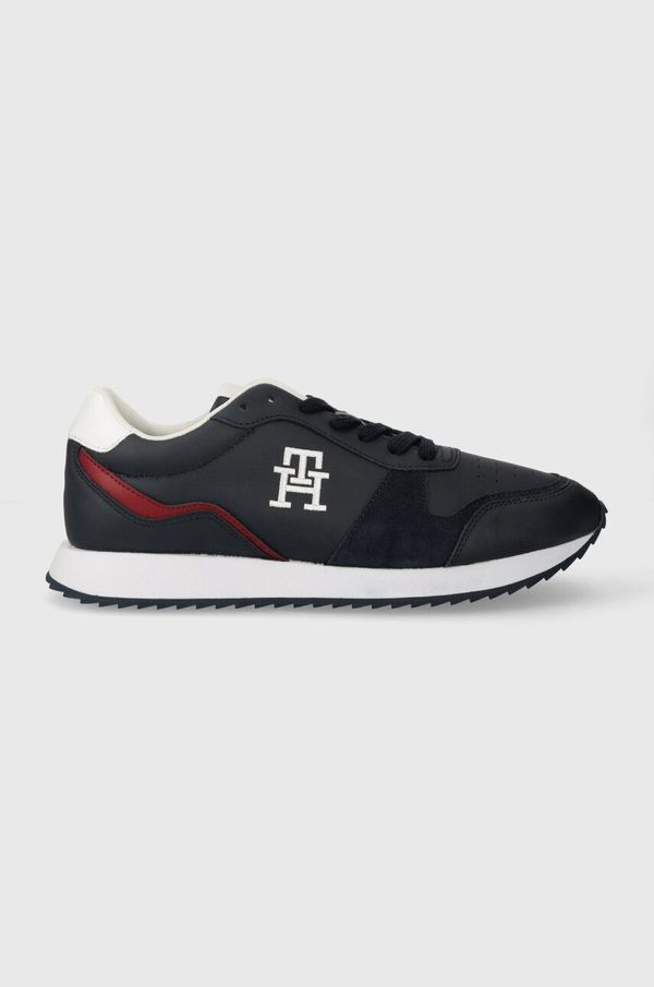 Tommy Hilfiger Superge Tommy Hilfiger RUNNER EVO LTH MIX mornarsko modra barva, FM0FM04959