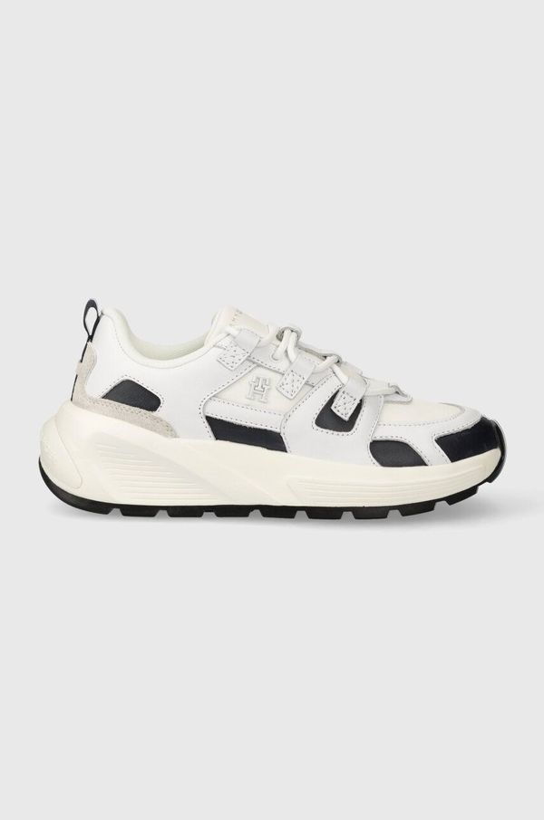 Tommy Hilfiger Superge Tommy Hilfiger TH PREMIUM RUNNER MIX bela barva, FW0FW07651