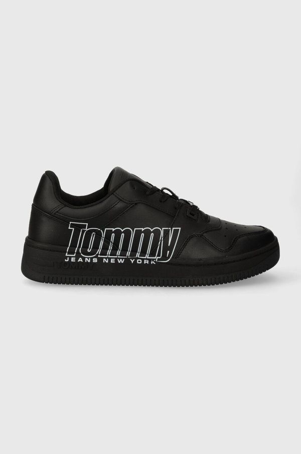 Tommy Jeans Superge Tommy Jeans TJM BASKET LOGO črna barva, EM0EM01257