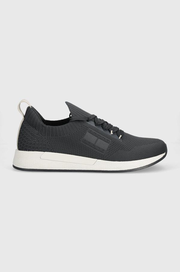 Tommy Jeans Superge Tommy Jeans TJM KNITTED RUNNER siva barva, EM0EM01225