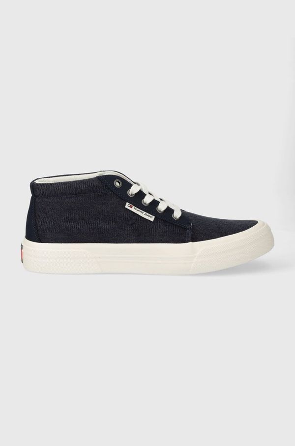 Tommy Jeans Superge Tommy Jeans TJM MID CUT CANVAS COLOR mornarsko modra barva, EM0EM01412