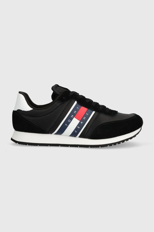 Tommy Jeans Superge Tommy Jeans TJM RUNNER CASUAL ESS črna barva, EM0EM01351