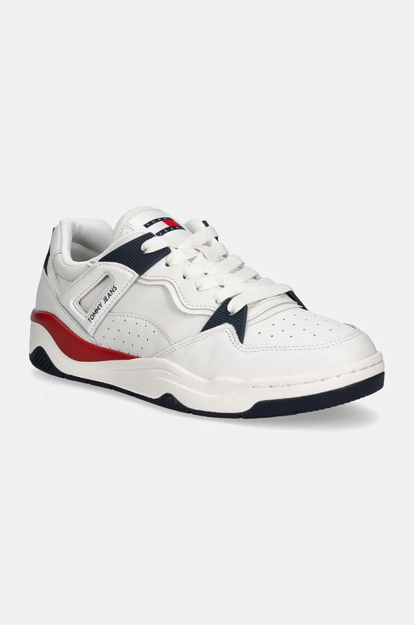 Tommy Jeans Superge Tommy Jeans TJM ULTRA BASKET SNEAKER bela barva, EM0EM01493