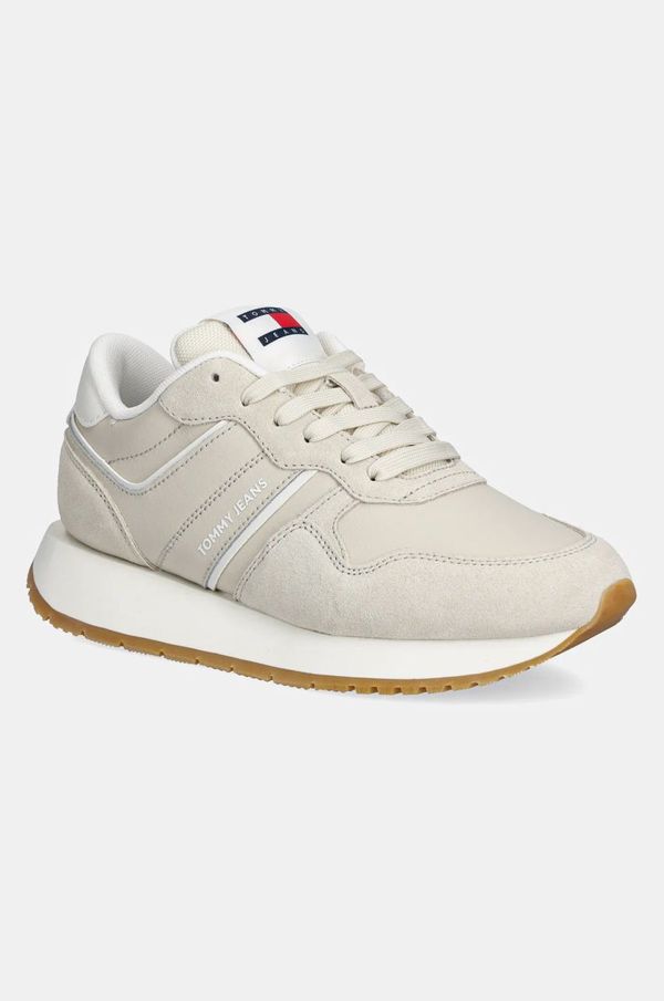 Tommy Jeans Superge Tommy Jeans TJW EVA RETRO RUNNER bež barva, EN0EN02771