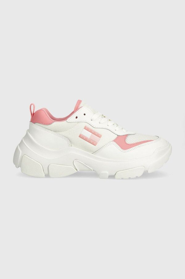 Tommy Jeans Superge Tommy Jeans TJW LIGHTWEIGHT HYBRID RUNNER bela barva, EN0EN02566