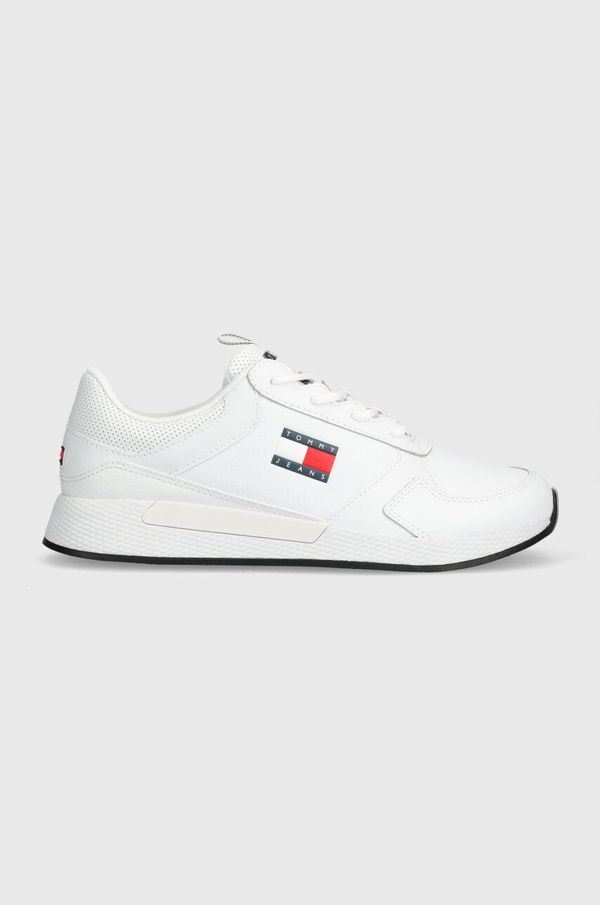 Tommy Jeans Superge Tommy Jeans TOMMY JEANS FLEXI RUNNER bela barva, EM0EM01409