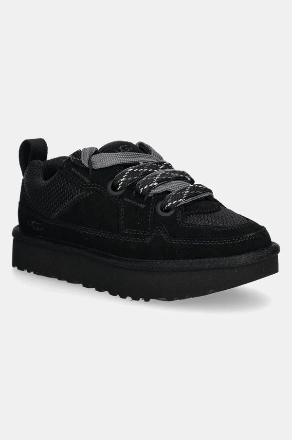 Ugg Superge UGG Lo Lowmel črna barva, 1168890-BLK