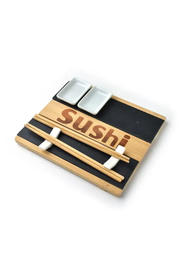 Affek Design Suši set za 2 osebi Affek Design Sushi rjava barva, 0
