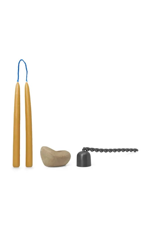 Ferm Living Svečnik z ugaševalcem sveč in svečami ferm LIVING Libre 6-pack