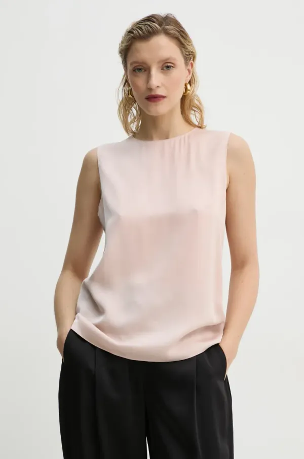 Theory Svilen top Theory roza barva, M0102539