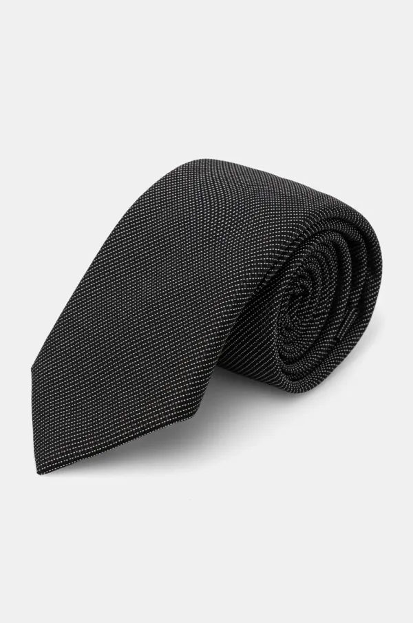 BOSS Svilena kravata BOSS črna barva, 50532061