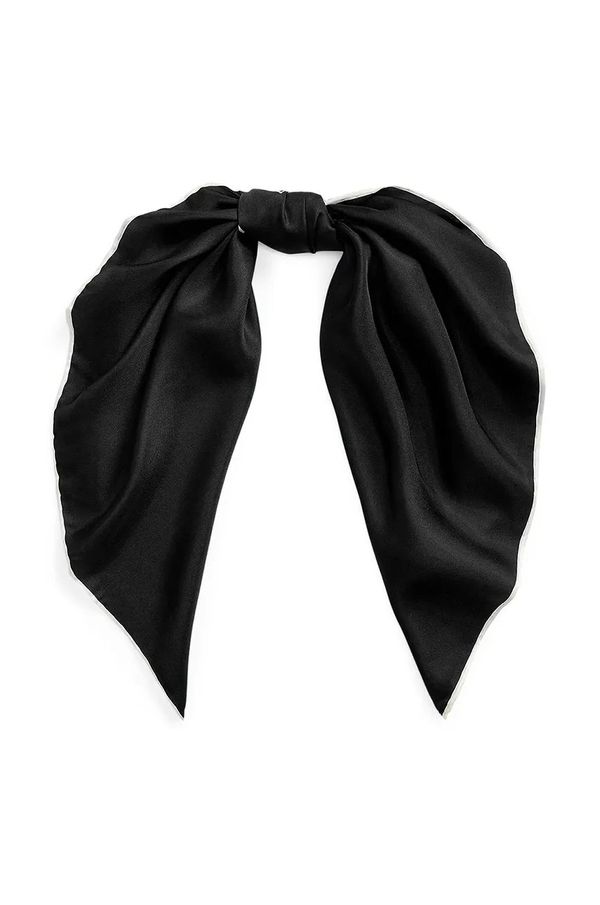 Lauren Ralph Lauren Svilena ruta Lauren Ralph Lauren črna barva, 454966215