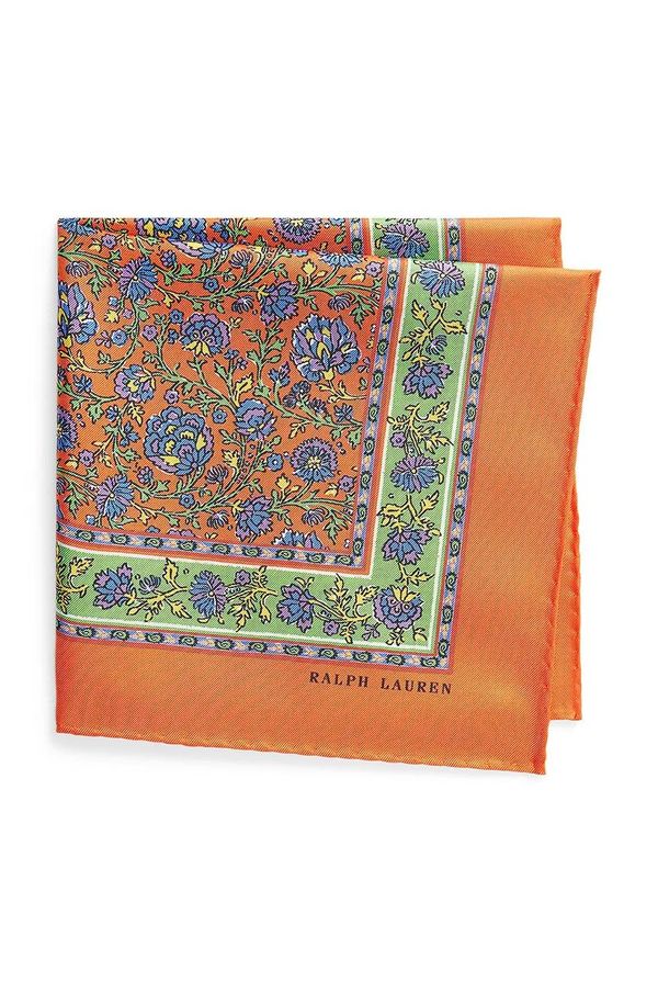 Polo Ralph Lauren Svilena ruta Polo Ralph Lauren oranžna barva, 712957640