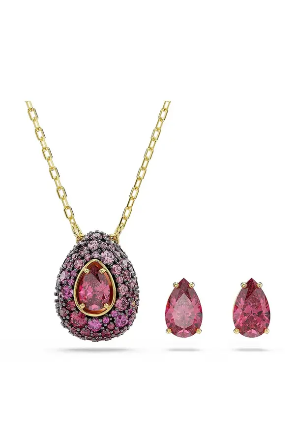 Swarovski Swarovski komplet nakita ženski pozlačen kubični cirkonij SUBLIMA paket 3 kosov