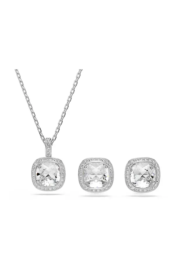 Swarovski Swarovski ogrlica in uhani ženski kovinski s Swarovski kristalom UNA